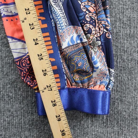 Farm Rio Pants Womens Small Balloon Floral Paisley Joggers Multicolor Boho Artsy - Picture 8 of 13